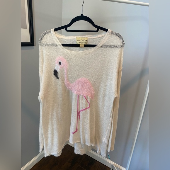 Wild Fox Flamingo Sweater - Picture 1 of 6